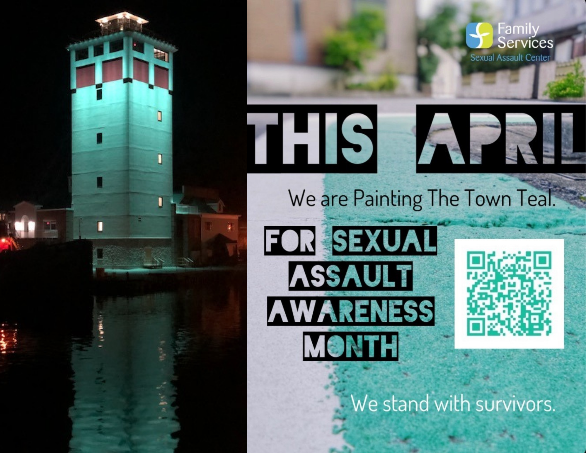 Paint the town teal for sexual assault awareness